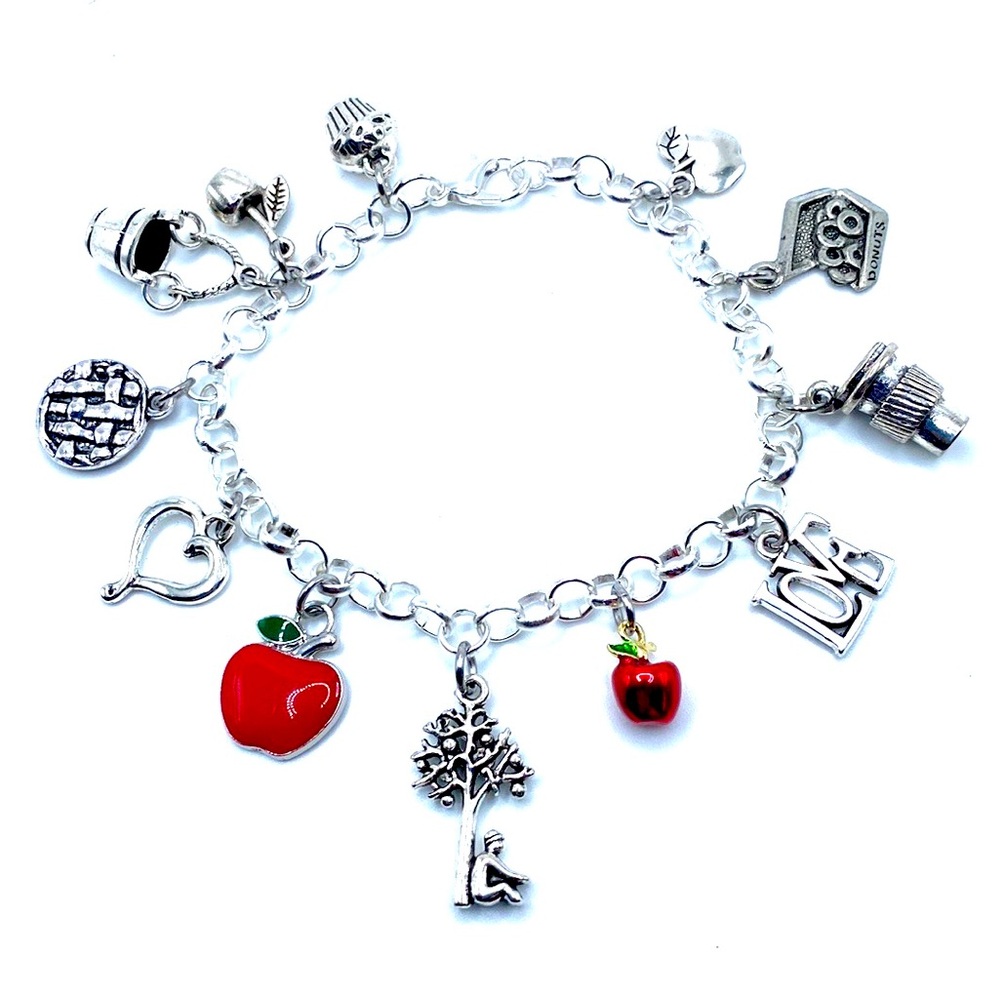 Apple Charm Bracelet Fall Autumn